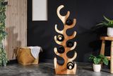 Dizajnový stojan na víno zo suarového dreva 80cm