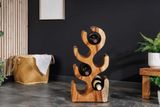 Dizajnový stojan na víno zo suarového dreva 52cm