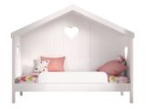 Detská posteľ so strechou, zadnou stenou a zábranou Amori 90x200cm