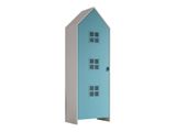 Detská šatníkova skriňa v tvare plážového domčeka modrá 57cm