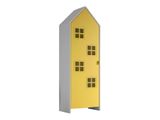 Detská šatníkova skriňa v tvare plážového domčeka žltá 57cm