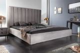 Moderná manželská posteľ Cosmopolite šedý zamat 180x200cm
