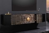 Luxusná závesná skrinka pod TV z masívu Golden Sunset Mango 160cm