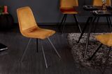Dizajnová jedálenská stolička Amsterdam horčicová