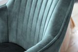 Otočná dizajnová jedálenská stolička Livorno modrá