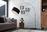 Dizajnová výsuvná stojaca lampa Lounge Deal 170-200cm čierna