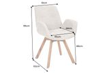 Dizajnová stolička Baltic z masívu dub otočná šedá