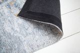 Dizajnový bavlnený koberec Abstrakt modrá šedá 240x160cm