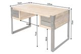 Dizajnový písací stôl Factory akácia 135cm