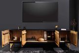 Luxusný stolík pod TV z masívu Golden Sunset Mango 180cm