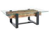 Industriálny konferenčný stolík z recyklovaného dreva Barracuda 130cm