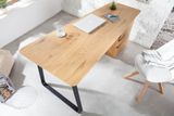 Dizajnový písací stôl Studio z MDF dubový vzhľad 160cm