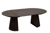 Rozťahovací jedálenský stôl z masívu a MDF Valhalla Wood Dub tmavý 120-160-200cm
