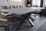 Dizajnový jedálenský stôl z masívu Galaxie Mango šedý 200cm