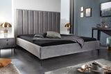 Moderná manželská posteľ Cosmopolite šedý zamat 160x200cm
