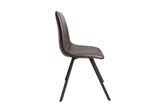 Dizajnová jedálenská stolička Amsterdam hnedá