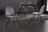 Dizajnová jedálenská stolička Amsterdam tmavošedá