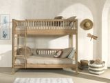 Dizajnová poschodová postel z masívu dub prírodná 175cm 90x200cm