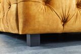 Dizajnová manželská posteľ Paris horčicový zamat 160x200cm