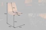 Dizajnová jedálenská stolička Amsterdam horčicová