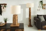 Dizajnová stolová lampa Roots 70cm béžová
