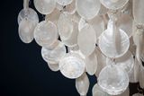 Dizajnová závesná lampa Shell Reflections 80cm