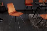 Dizajnová jedálenská stolička Amsterdam oranžová