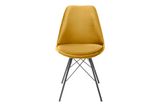 Dizajnová jedálenská stolička Scandinavia horčicová žltá