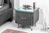 Luxusný nočný stolík Extravagancia šedý 47cm