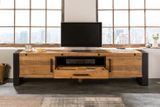Dizajnový stolík pod TV z masívu Thor Borovica 200cm