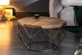 Dizajnový konferenčný stolík z masívu Diamond Mango 70cm