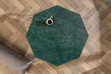 Dizajnový konferenčný stolík z mramoru Diamond zelený 70cm