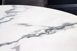 Okrúhly jedálenský stôl Ellipse keramická doska biela 120cm