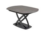 Rozkladací jedálenský stôl Inception keramická doska mramorový vzhľad antracit 130-190cm