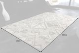 Ručne tkaný vlnený koberec Azteca šedá 230x160cm