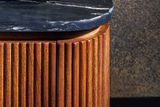 Dizajnový stolík pod TV z masívu s mramorovou doskou Gatsby Mango 160cm