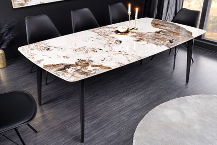 Dizajnový jedálenský stôl Milano keramická doska 180cm
