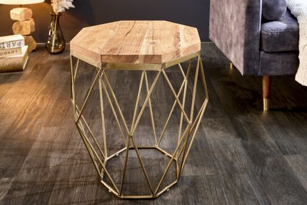 Dizajnový príručný stolík z masívu Diamond Akácia 50cm