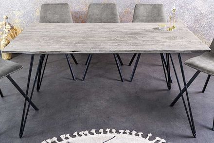 Drevený jedálenský stôl Scorpion akácia šedý 140cm